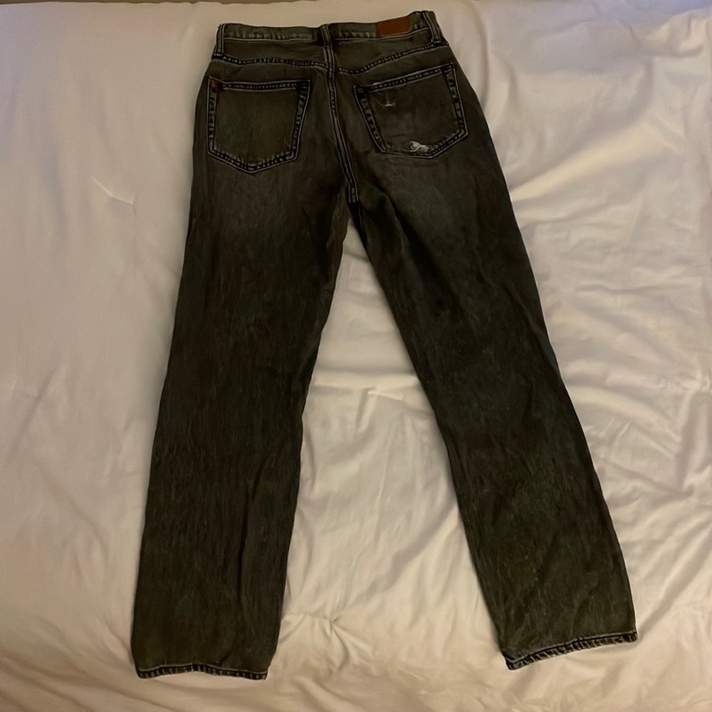 Urban Outfitters - black slim straight ripped jeans - Picture 2 of 4